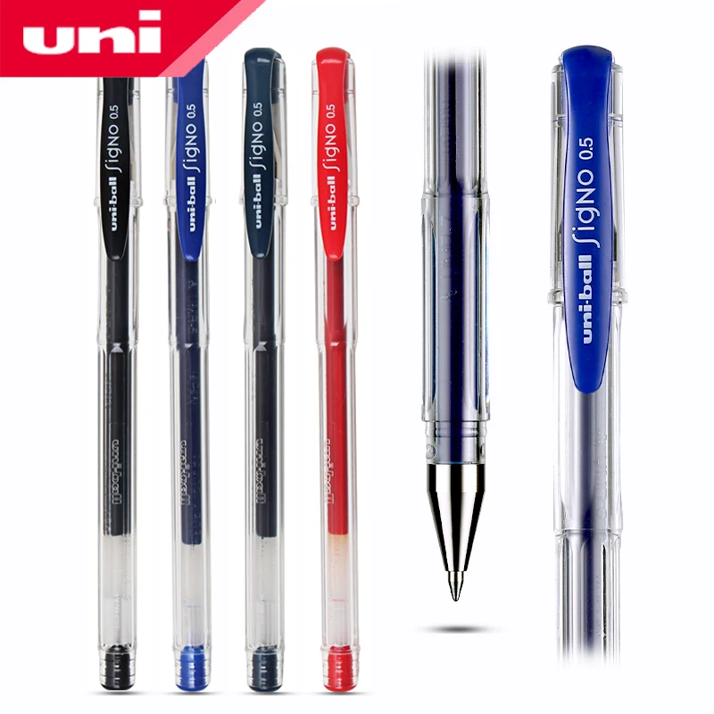 

10 Pcs/Lot Uni-ball Signo Dx Um-100 Gel Ink Pen 0.5 mm Uni Mitsubishi Black/Blue/Red