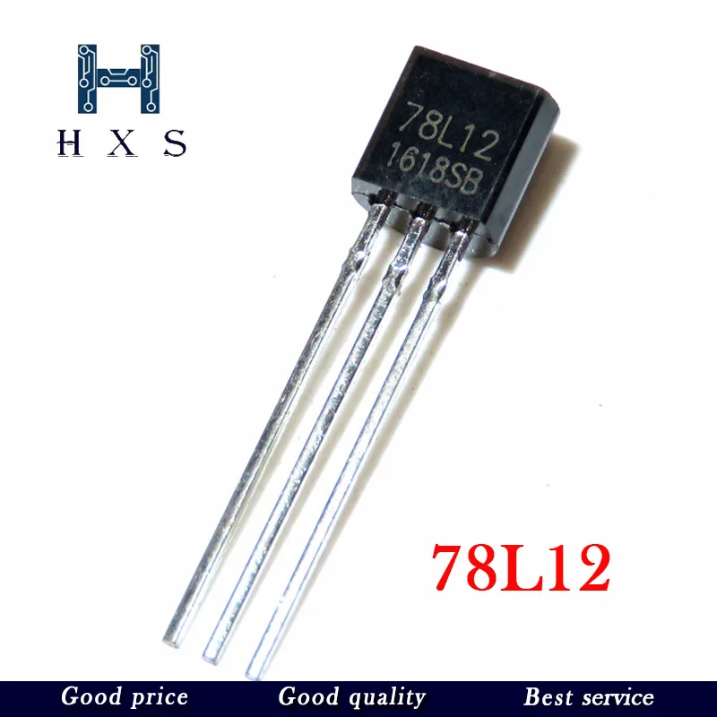 

50 pcs 78L12 7812 12V 100MA TO92 new and original