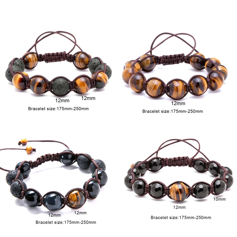 Мужской браслет с бусинами из натурального камня 12 мм|tiger eye bracelet|bead braceletnatural tiger |