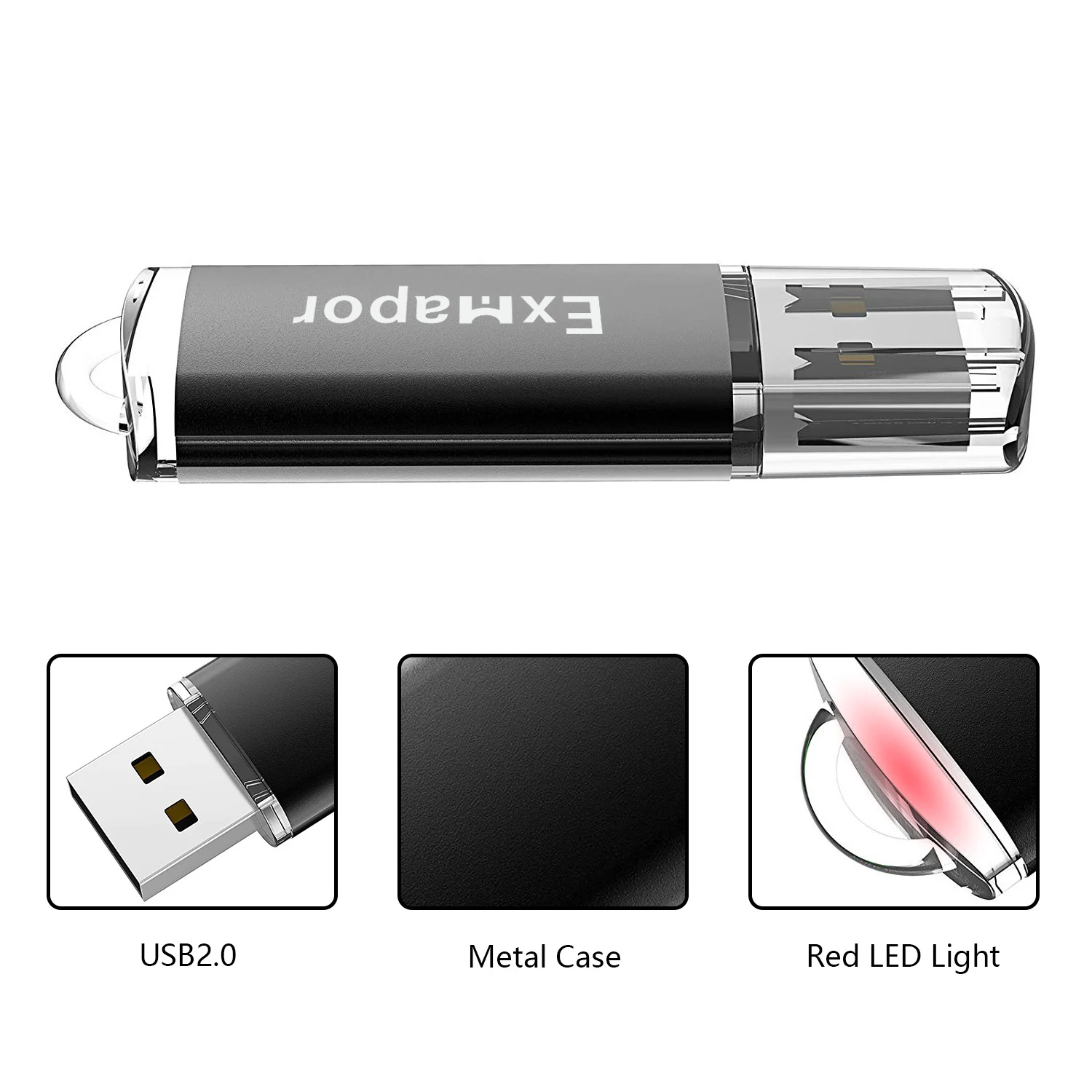 Внешние накопители Exmapor 8 ГБ 16 USB флеш-накопитель 32 Гб X 5 4 черный | Компьютеры и офис