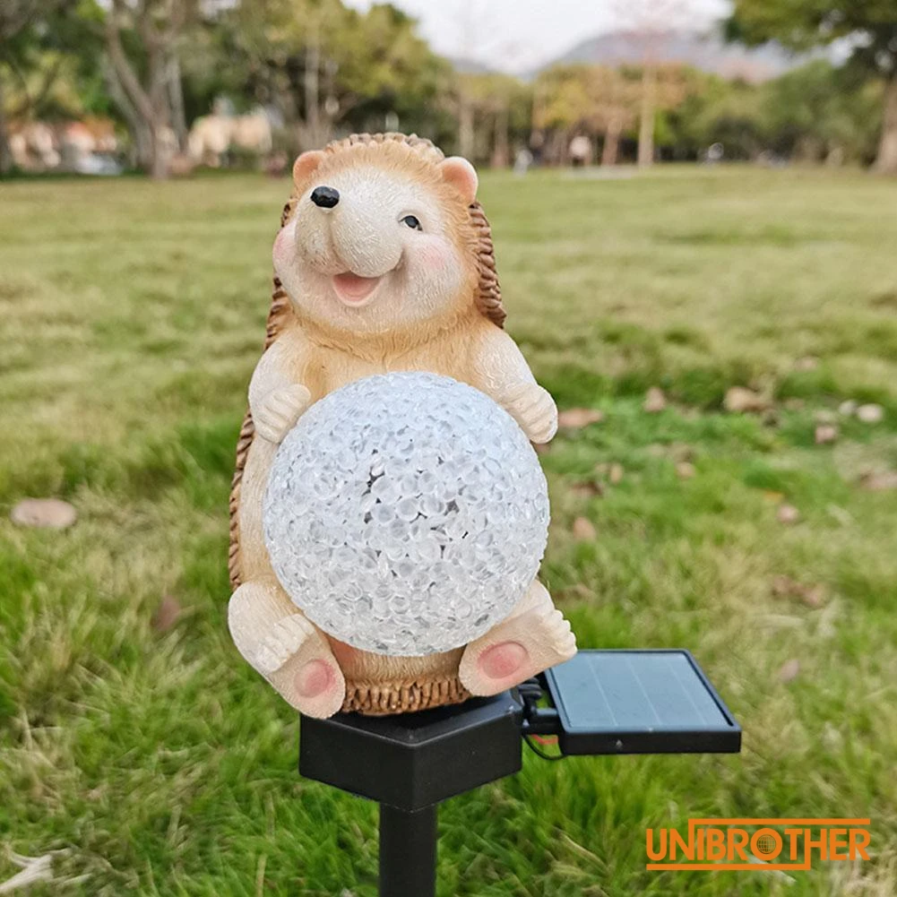 

Outdoor Garden Decoration Night Light Solar Light Outdoor 1.2V 600mAh AAA 1Pcs Solar Hedgehog Floor Light Rechargeable Battery