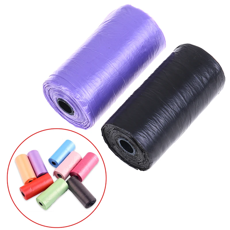 

1Roll Biodegradable Pet Pick Up Garbage Bags Colors Thick Convenient Cleaning Waste Bag Small Trash Garbage Disposal