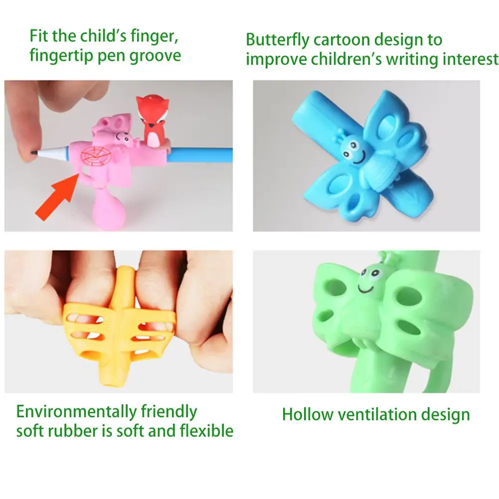 Ручки для студентов силиконовая эргономичная ручка захвата коррекции осанки с