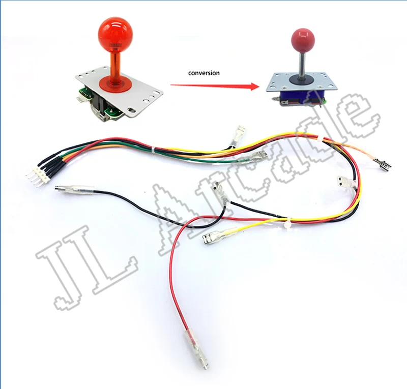 2 шт. аркадный джойстик Sanwa кабель джойстика преобразуется в Микропереключатель с