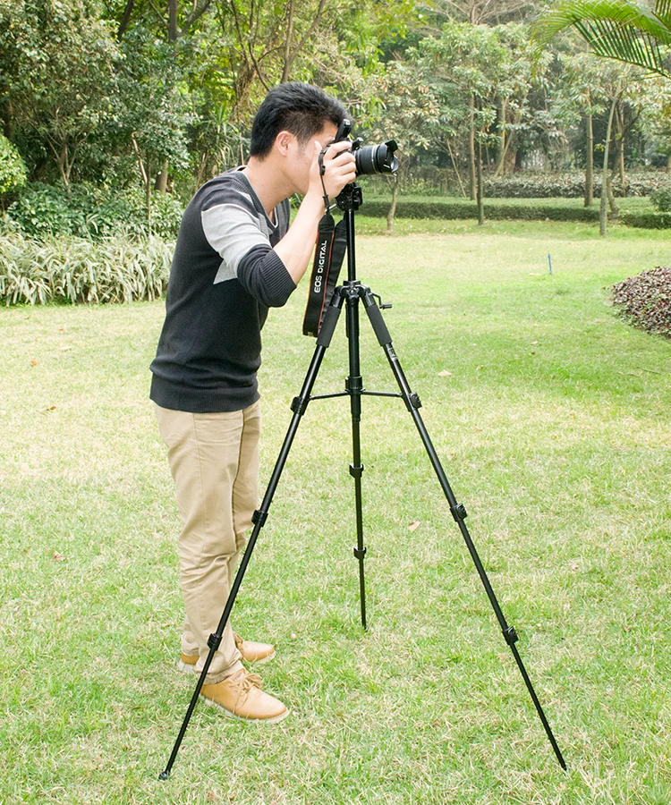 

QZSD Q111 Professional Portable Travel Camera Tripod Aluminum Alloy Lightweight Ball Head For Canon Nikon Sony SLR Camera