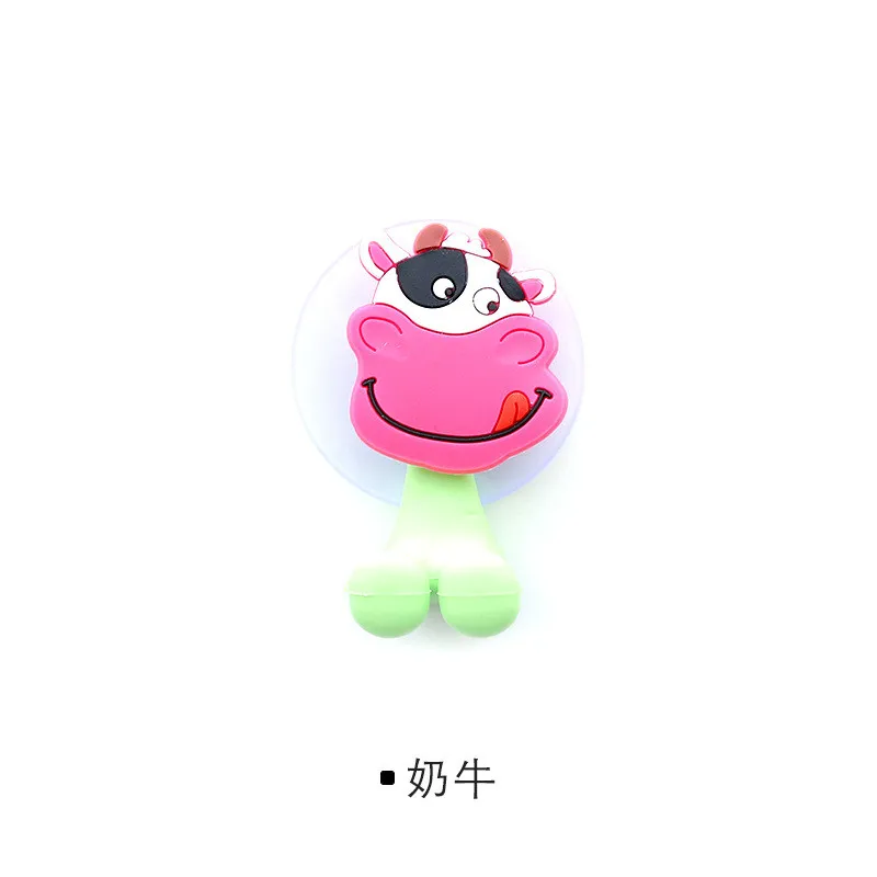1 шт. Kawaii мультфильм держатель для зубной щетки с животным присосками силиконовый настенный держатель для зубных щеток присоска Прямая поставка