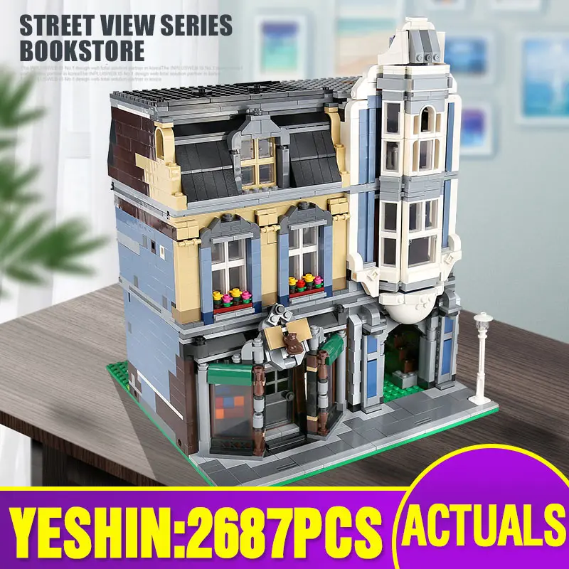MOC 18923 уличные строительные игрушки совместимые с 10185 европейская Сборная модель
