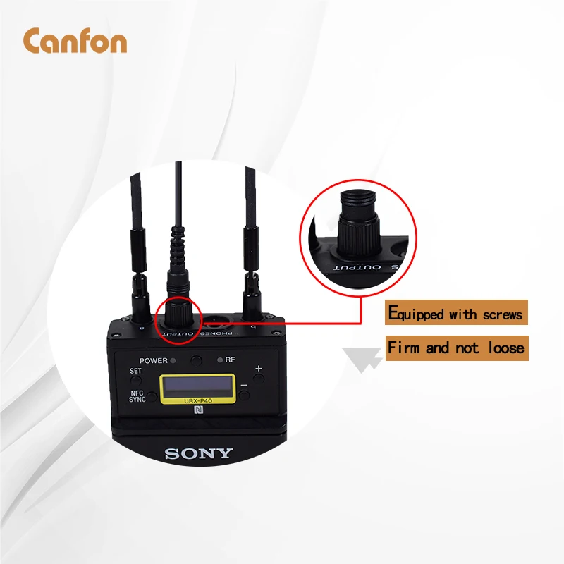 canfon 3 5mm 2 trs nut lock plug stereo cable compatible for sony urxp03dd11v1d21 wireless mic connect camera for recording free global shipping