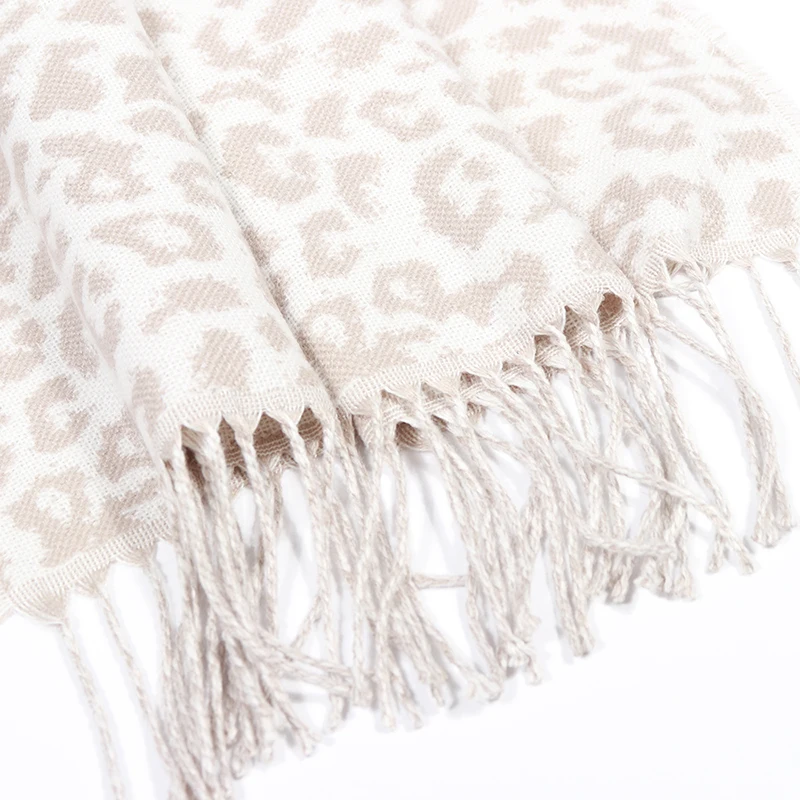 Женский леопардовый зимний шарф 2022 женские теплые мягкие кашемировые шарфы