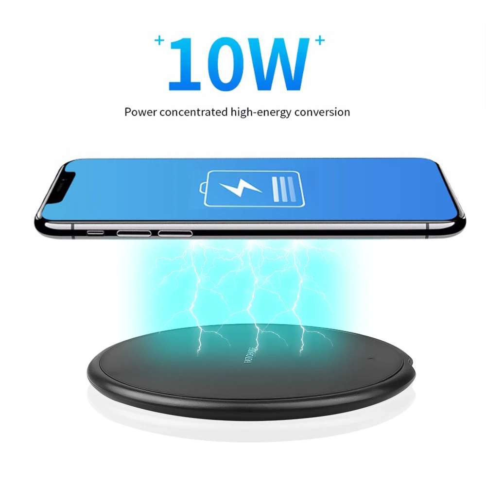 Быстрая зарядка KEBIDU 10 Вт для Samsung Galaxy S9/S9 + S8 S7 Note 9 быстрая через USB iPhone XS Max XR X 8 Plus