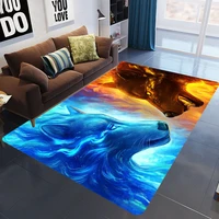 explosion flame 3d printing living room carpet crystal velvet waterproof anti skid bedroom floor matcustom size