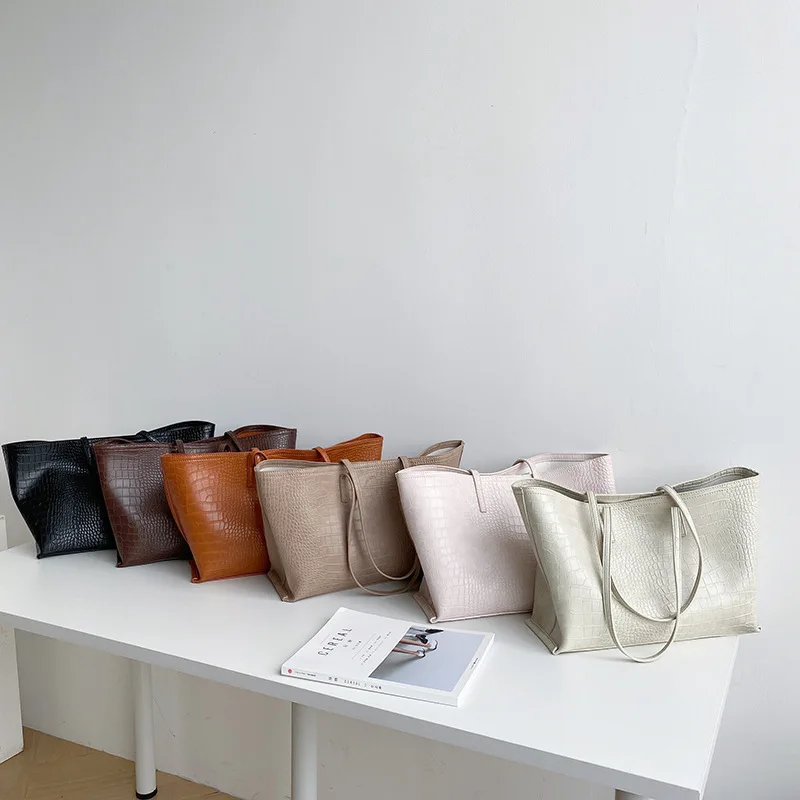 

Alligator Woman Handbag Lady Shoulder Bags High Quality Large Capacity Crocodile Pattern Casual Totes Bag Lady Shopping Bag