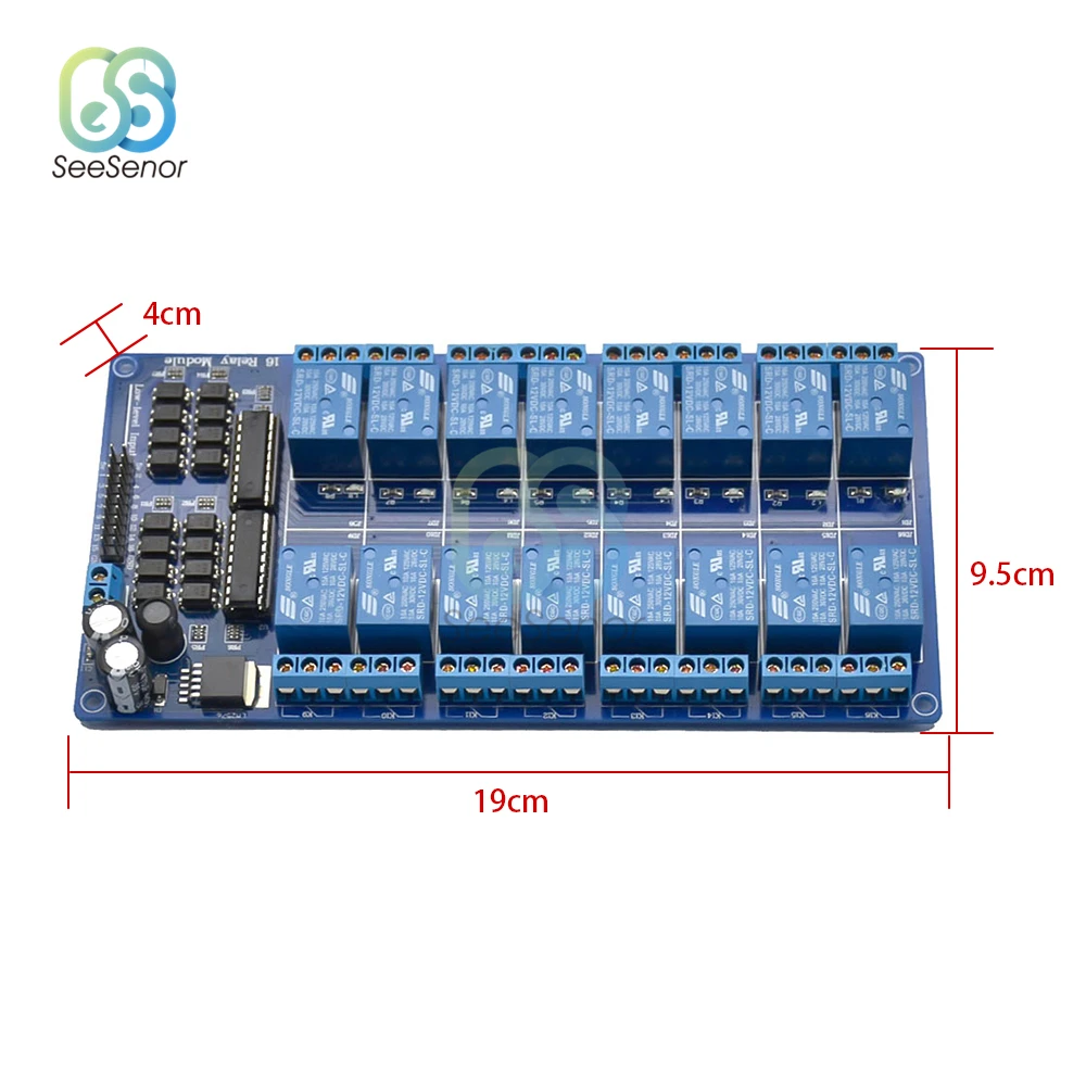 16-канальное реле управления Ethernet плата ler модуль портом RJ45 сетевой веб-сервер Lan Wan