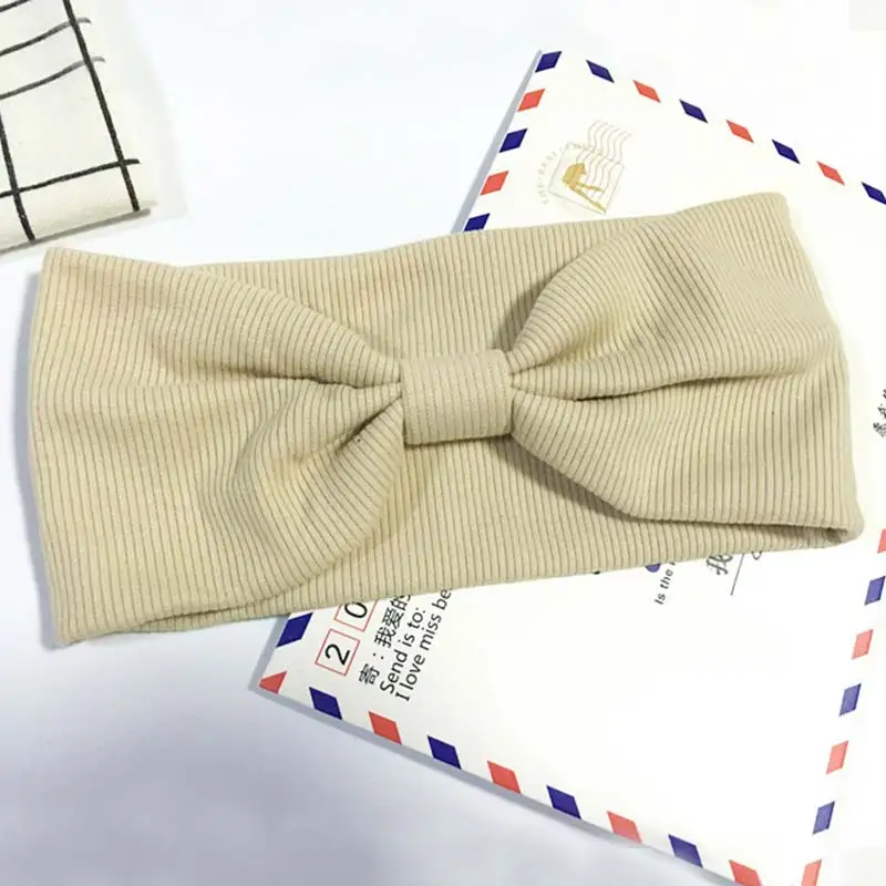 Beige A Распродажа, Женская повязка на голову, новая чалма, одноцветные повязки на голову, для девушек, макияж, ткань, эластичная лента для волос, скрученные завязанные аксессуары для волос, повязка на голову - Цвет: Beige A