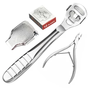 Бритва для педикюра, 10 лезвий, нержавеющая сталь