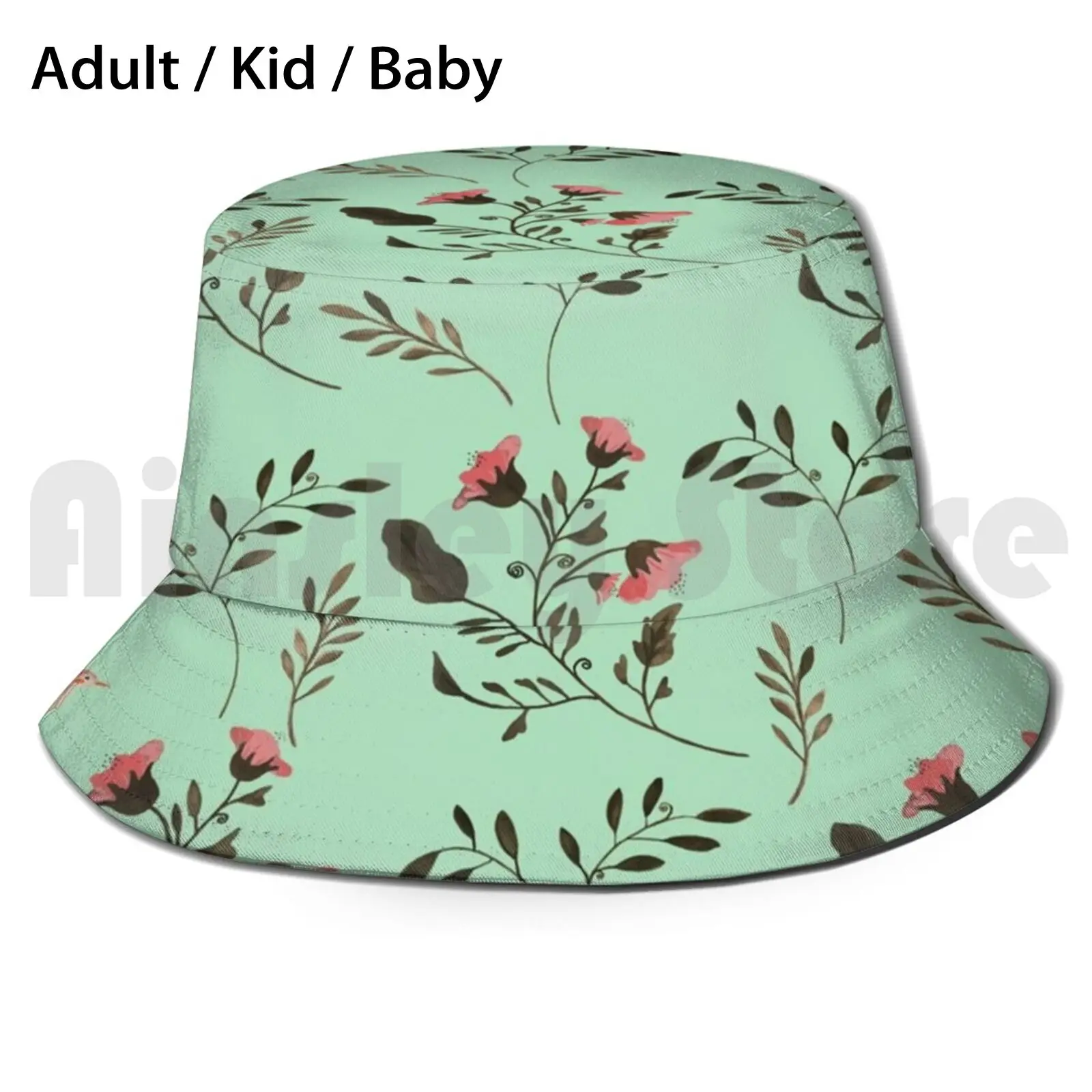 Складная Солнцезащитная шляпа с УФ защитой цветами розы и Колибри узором в виде