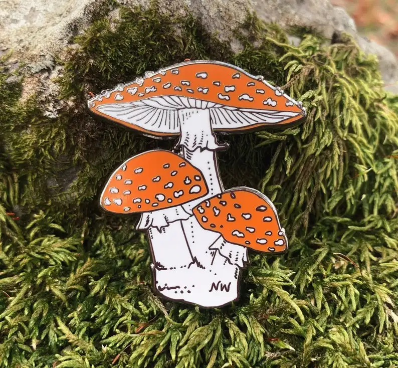 

Mushroom Enamel Pin Lapel Pins Badge Brooch Jewelry Accessory