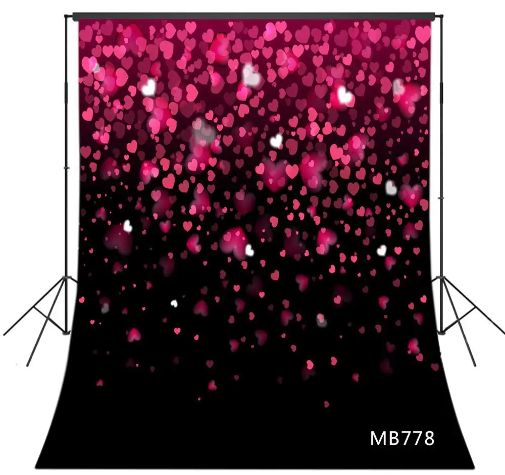 Фон для фотосъемки с принтом в виде Фантазийного сердца на День Святого