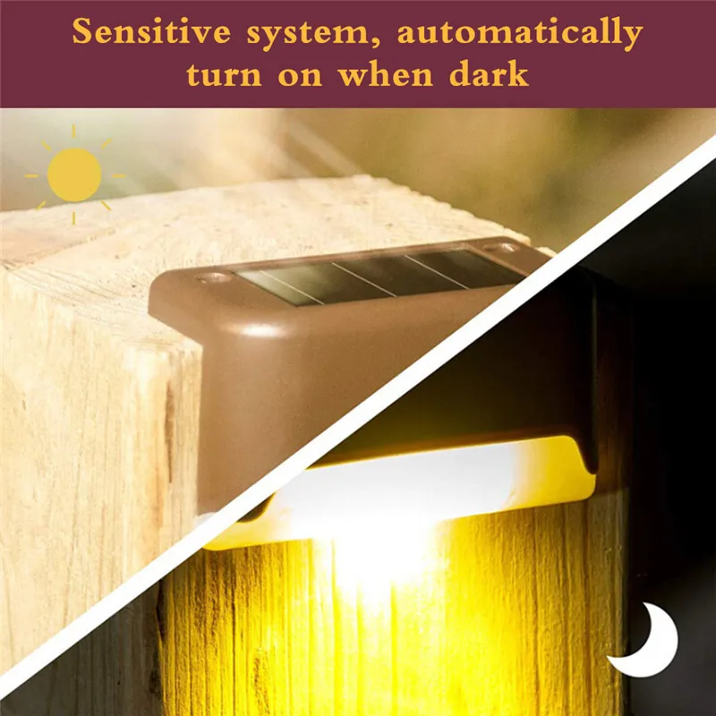 

Outdoor Led Solar Garden Light Waterproof IP65 Sense Light Infrared Sensors Lamp Fence Garden Pathway Light