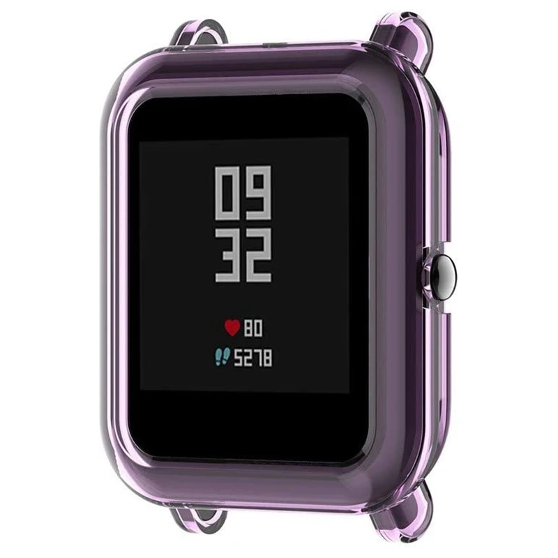 Защитный чехол для часов подходит Xiaomi Huami Amazfit Bip Youth гибкий из ТПУ с защитой от