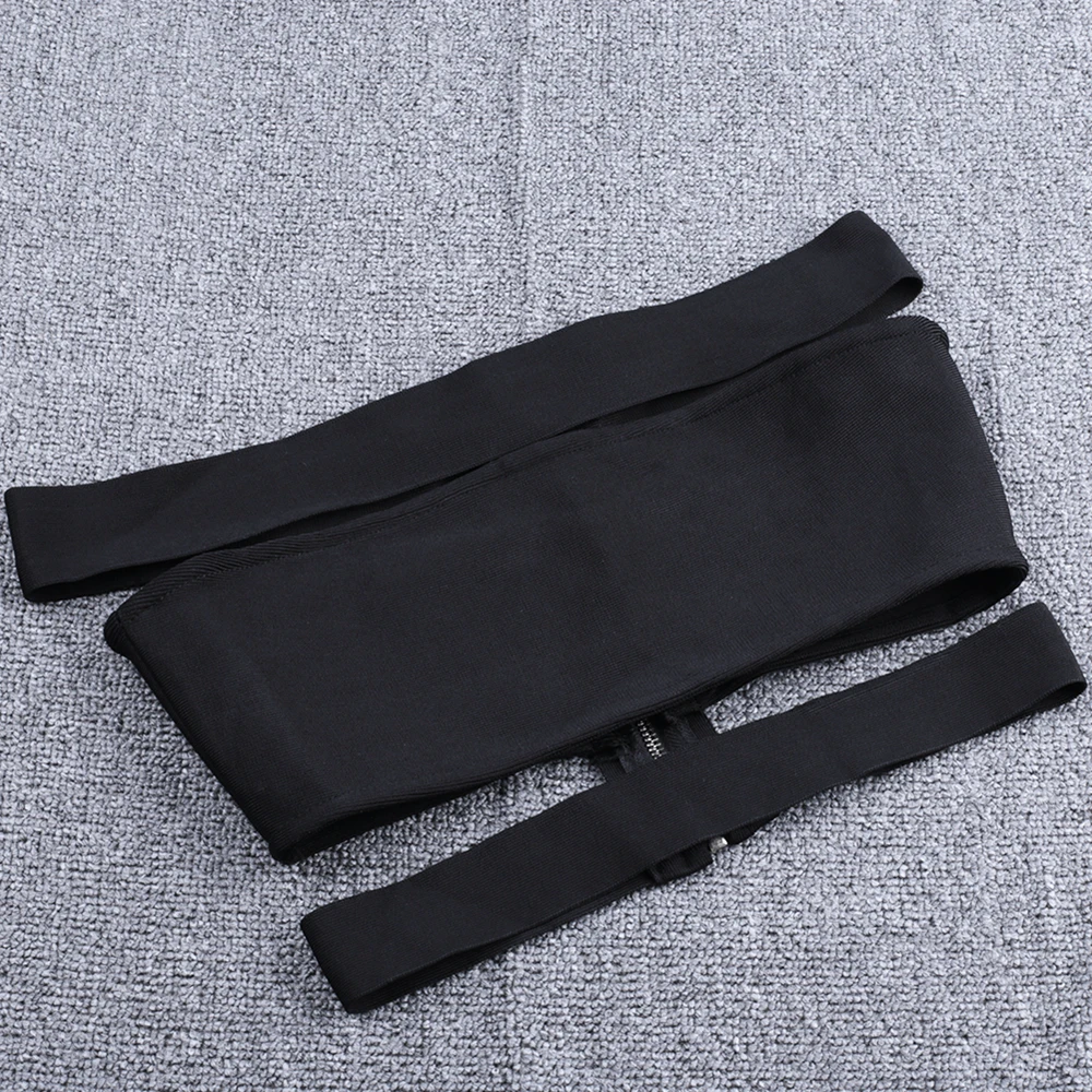 

Ocstrade $9.99 for 11.11 SALE Women Black Sexy Off Shoulder Rayon Bandage Top Crop