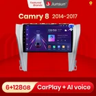 Junsun V1 Pro 4G + 64G Android 10,0 4G Автомобильный Радио мультимедийный плеер для Toyota Camry 8 50 55 2011-2014 GPS навигация no 2din dvd