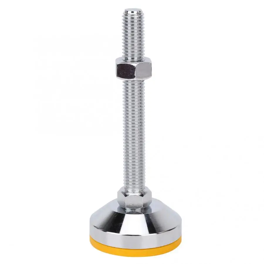 Foot Cup AB Forged Carbon Steel L Type Adjustable Height Anti-Skid PVC Base Mechanical Support 200kg Static load | Обустройство дома