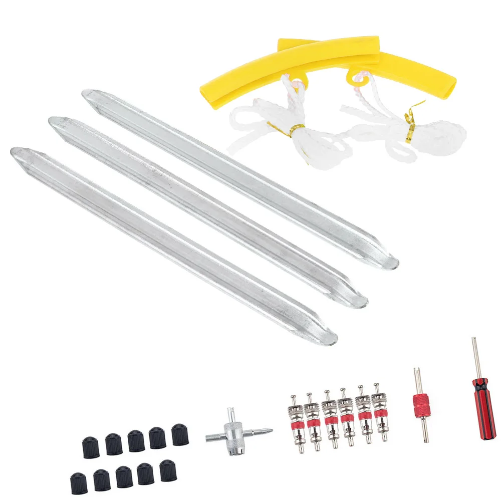 

12 Pcs Stainless Tire Spoon Lever Tool Motorbike Tire Accessories Change Kit
