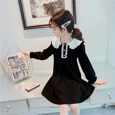 Платье для мальчиков и девочек весенне-осеннее красное океанская кукла платье