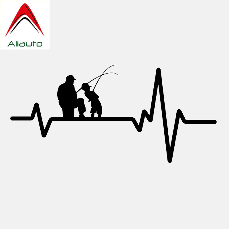 Aliauto креативные автомобильные стикеры Рыбалка отец папа сын рыбная Удочка