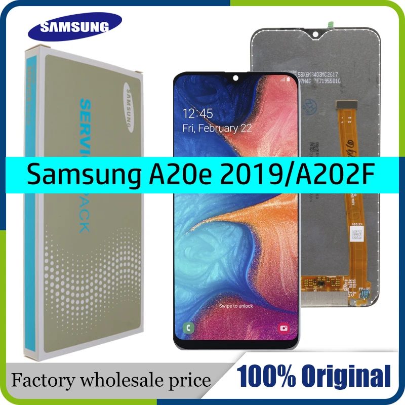 Оригинальный 5 8 &quotЖК дисплей для Samsung Galaxy A20e A202 A202F A202F/DS ЖК экран замена