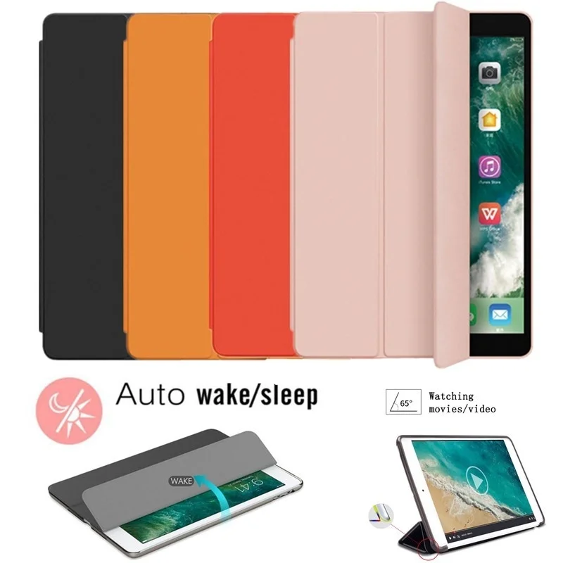 

For iPad 10.2 2019 2020 Smart Cover Tri-Fold Silicone Case for Apple iPad 7th 7 Generation with Auto Sleep Funda for iPad 8 Case