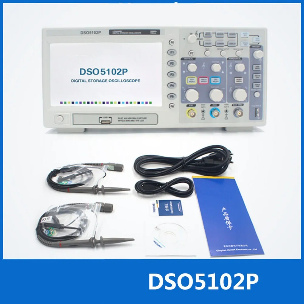 DSO5102P USB цифровой осциллограф 2 канала 100 МГц 1GSa/s|Осциллографы| |