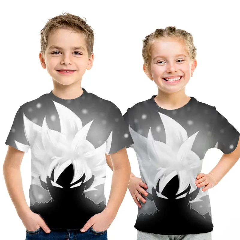 picture color Dragon Ball Super Saiyan/Детская футболка с 3D принтом для мальчиков, Harajuku, японское аниме, забавный мультяшный Dbz Son Goku, футболка для подростка, рубашка - Цвет: picture color
