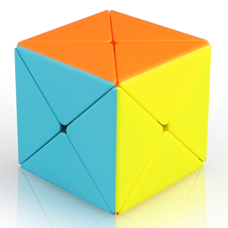 Stickerless Qiyi х-образные Magic Cube Stickerless 3X3x3 x скорость Mofangge черный головоломка желе Обучающие Cubo Magico - Цвет: Stickerless