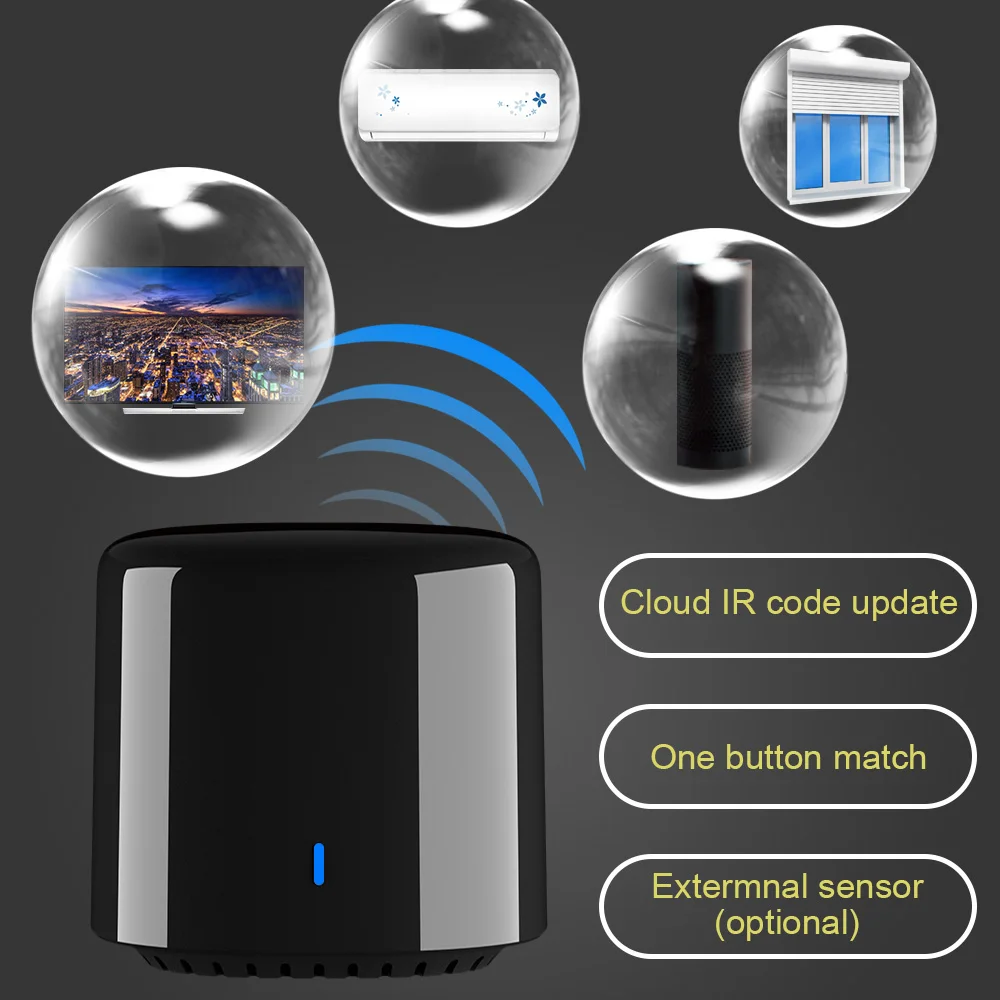 ИК пульт дистанционного управления Broadlink BestCon RM4C WiFi совместим с Alexa amazon Google Assistant