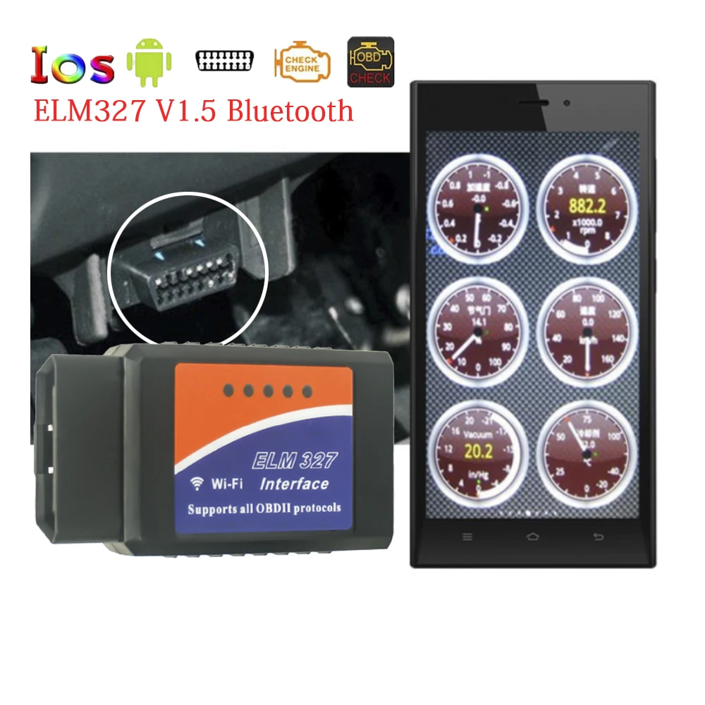 OBD2 ELM327 адаптер диагностический инструмент OBDII для Honda Civic 2006 2008 2011 2012/Accord 2003 2009/Jazz 1 4