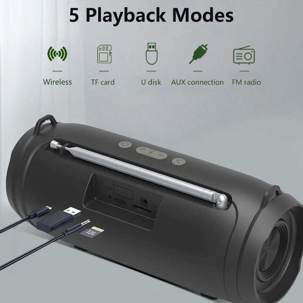 Мини Колонка портативная беспроводная с поддержкой Bluetooth и FM радио|Портативные
