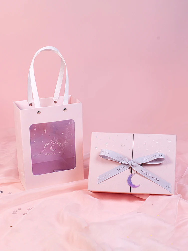 Фото 1pc Creative Star Pink Transparent Gift Box/bags For Jewelry Party Packing Bag with Handle Wedding Dress Souvenir Paper Supplies Дом и сад 1pc Creative Star Pink Transparent Gift Box/bags For Jewelry Party Packing Bag with Handle Wedding Dress Souvenir Paper Supplies Дом и сад