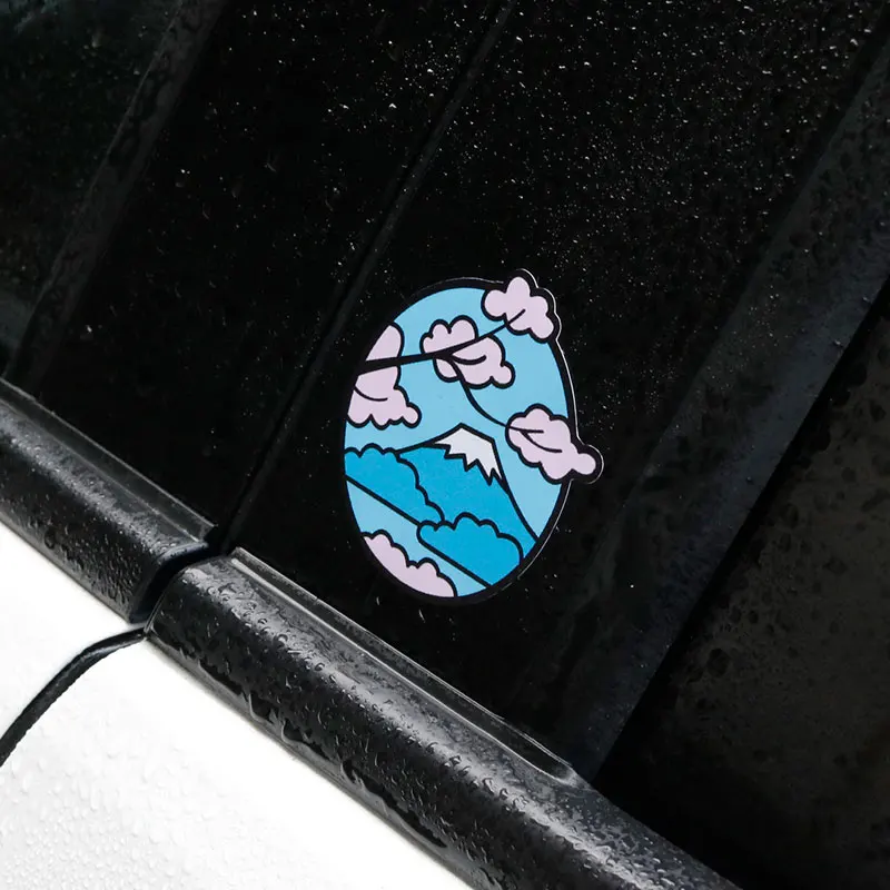 Японская стильная Автомобильная наклейка Daruma с боковым окном Виниловая