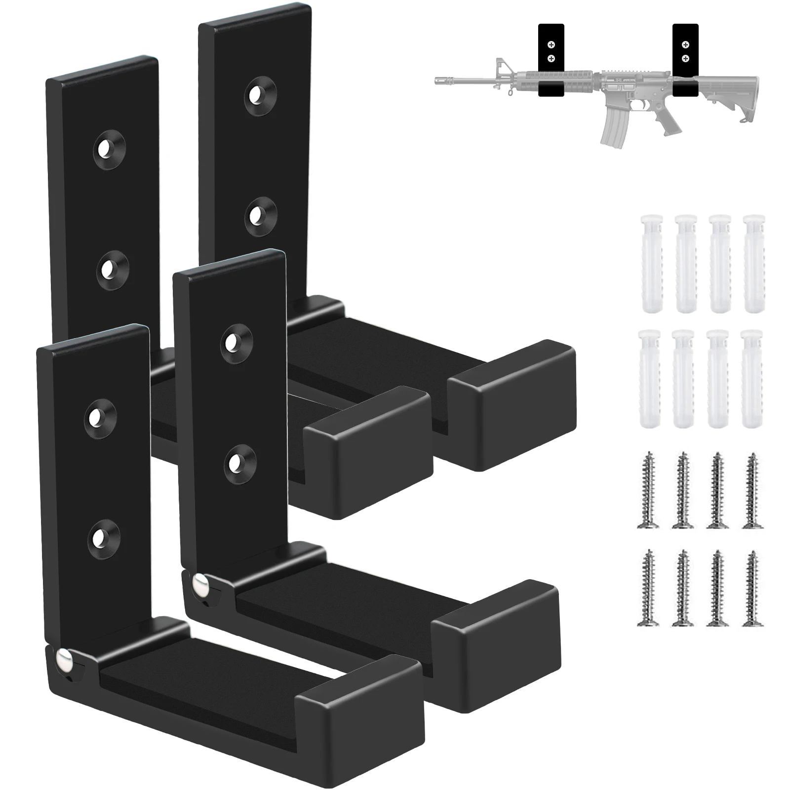 Настенное крепление для пистолета-складные крючки-вешалки с защитой от царапин и