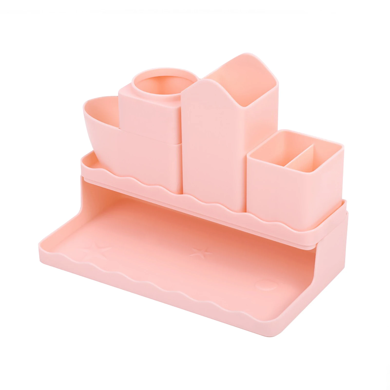 

Pen Holder Desk Organizer Home Makeup Brush Pencil Student Office School Accessories Stand Desktop Rulers Stationery Storage