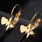 Женские серьги-гвоздики Hfarich из нержавеющей стали, серьги-кольца небольшого размера, украшения для ушей