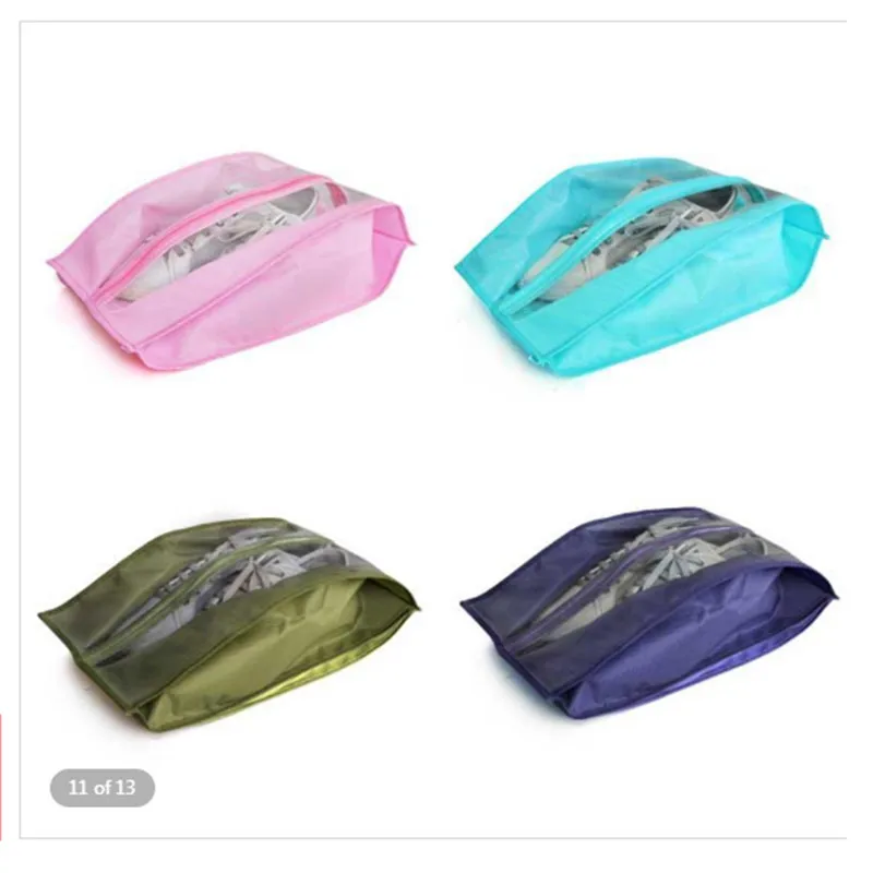 Portable Travel Supplies Organizer Shoes Storage Bag PVC Waterproof Dustproof Hanging Save Space Zipping Bags Home 1pc | Дом и сад