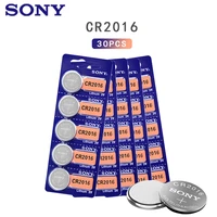 30pcslot original for sony cr2016 3v lithium battery for car key watch remote control toy 2016 ecr2016 cr 2016 button batteries