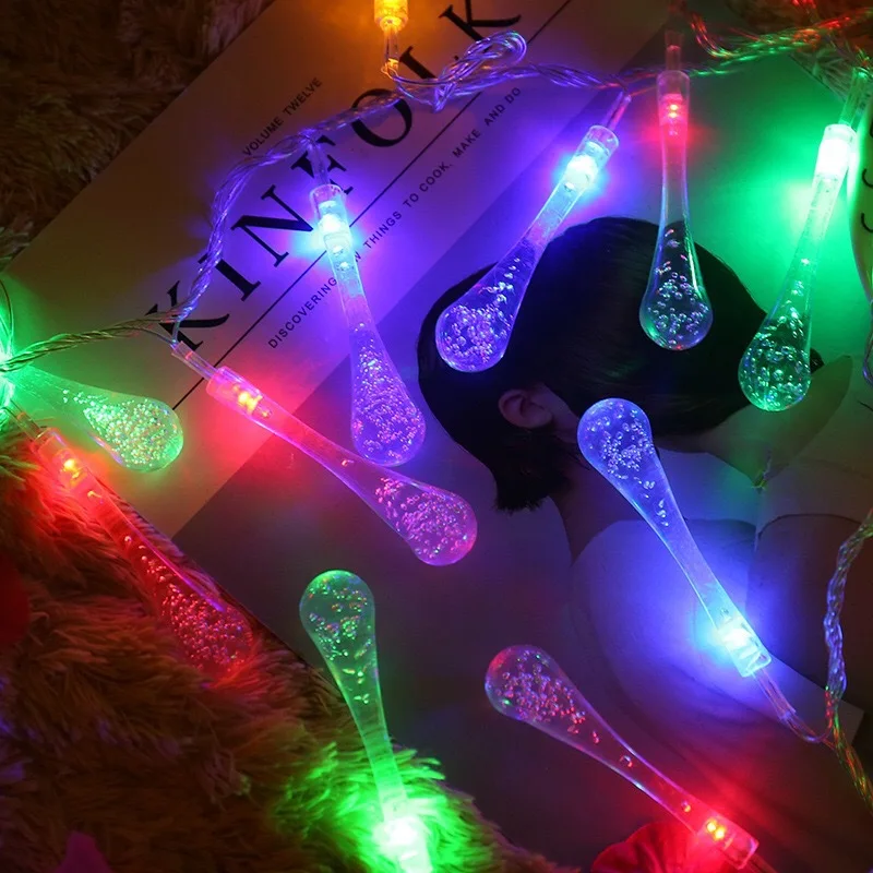 Лампа в виде капли солнечной энергии панели гирлянды сказочные огни Солнечный 50