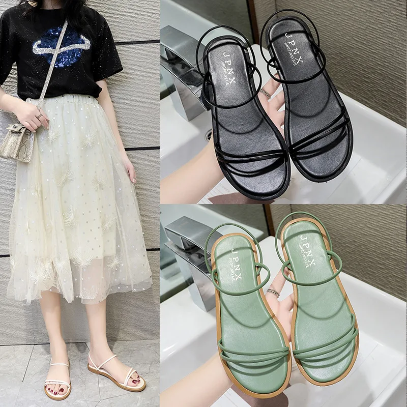 

New Arrival Jelly Slippers Toe-Post Strap Women's Sandals Flat Sandals Lace Up Summer Butterfly Flip Flops