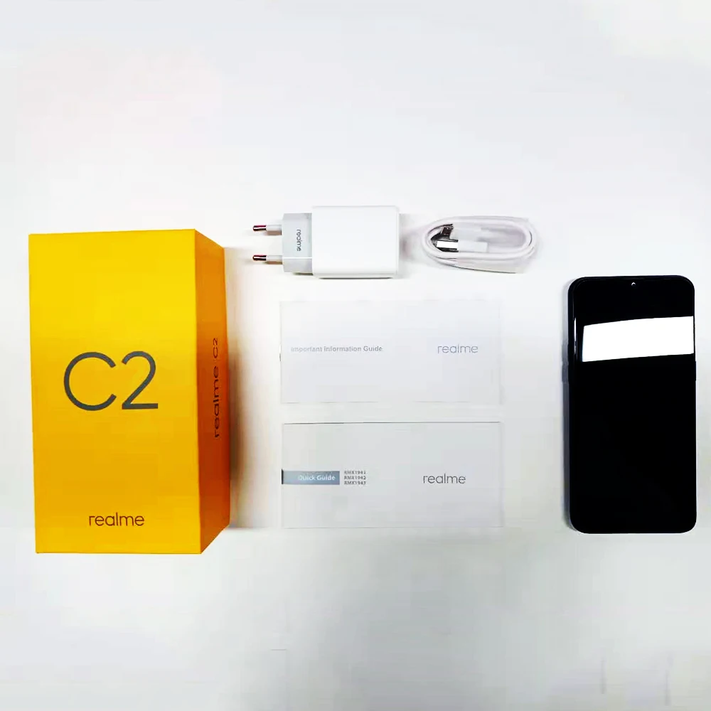 6 1 дюймов Realme C2 4G телефон Android 9 0 Helio P22 Восьмиядерный 2 Гб ОЗУ 16 ПЗУ мобильный 13 МП