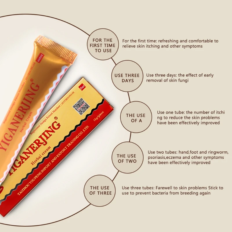 

Q1QD YIGANERJING Skin Psoriasis Cream Dermatitis Eczematoid Eczema Ointment Skin Care Cream for Skin Pruritus Problem Cream