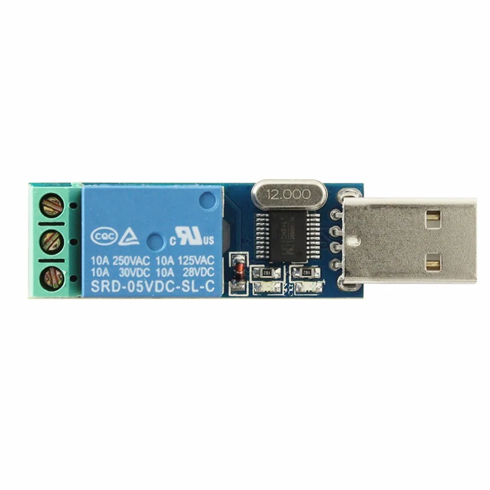 LCUS-1 релейный модуль USB бортовой CH340 USB чип управления компьютерный переключатель ПК интеллектуальный контроллер